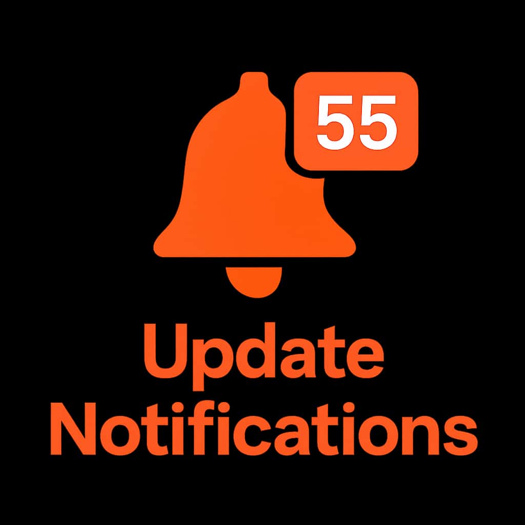 Icon representing 55 Club Update Notifications.